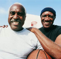Senior Basketball players