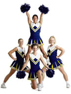 Cheerleader pyramid