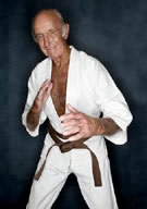 Older martial arts man